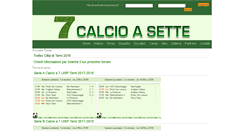Desktop Screenshot of calcioasette.it