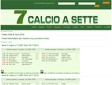 Tablet Screenshot of calcioasette.it
